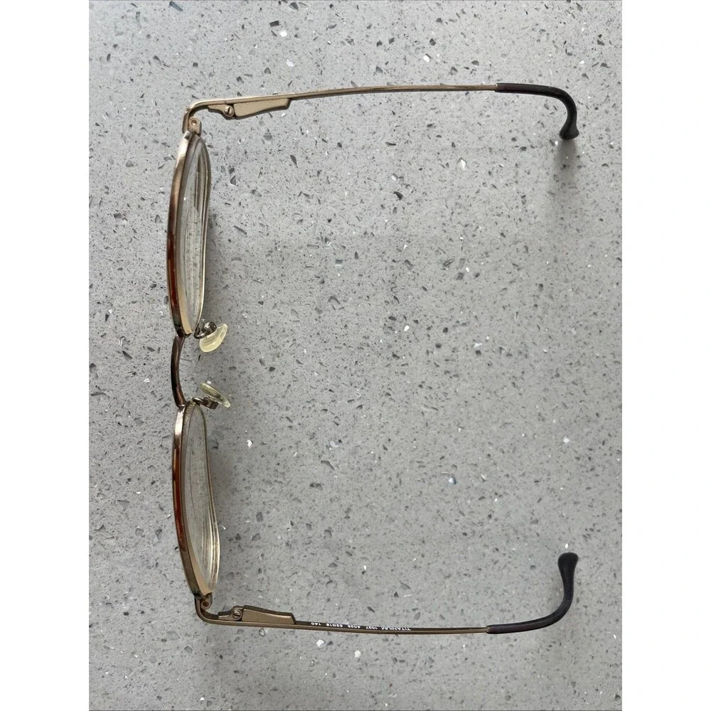 Luxottica Titanium 1027 4025 52-18-140 Italy Eyeglasses Frames ONLY full rim